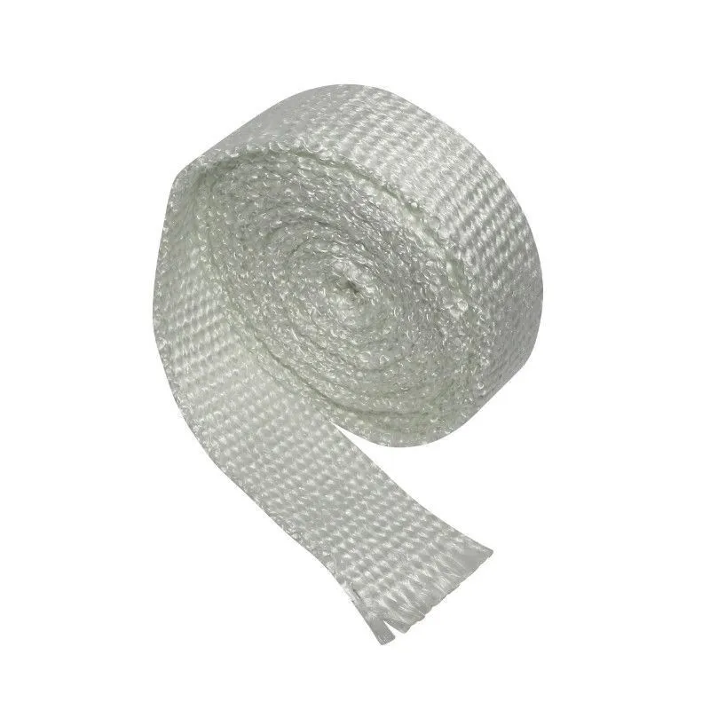 1x Bande de Fibre de verre special reparation echappement blanc - 5M