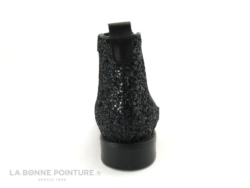 Achat chaussures We Do Femme Boots, vente We Do Boot Chelsea Noir Strass contrefort CO 77545