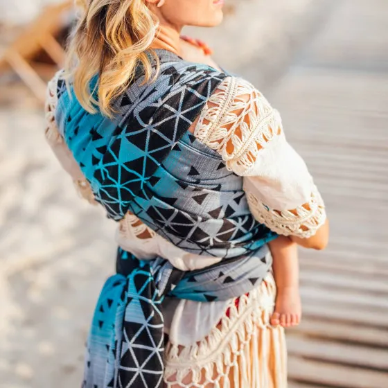 Be Lenka Triangle Saphir - Écharpe de portage Tissée