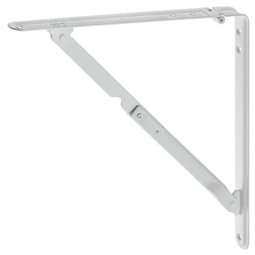 Console pliante acier blanche 430x410mm 60kg par paire - 287.40.742