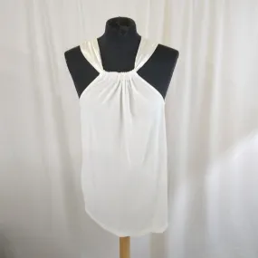 Débardeur blanc et satin, Esprit- M
