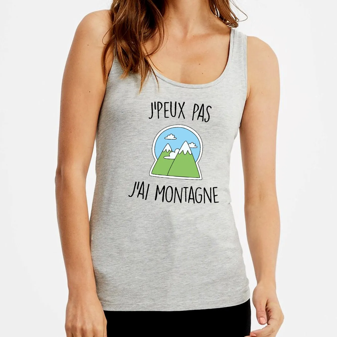 Débardeur Femme J'peux pas j'ai montagne