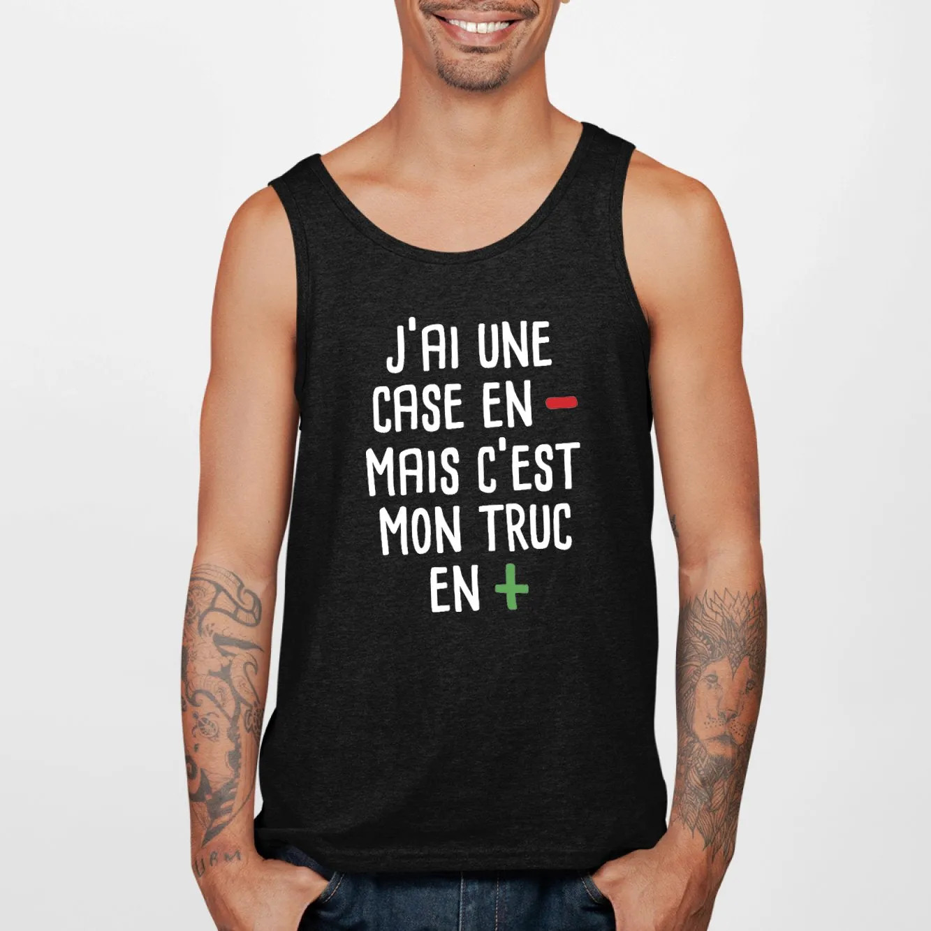 Débardeur Homme J'ai une case en moins