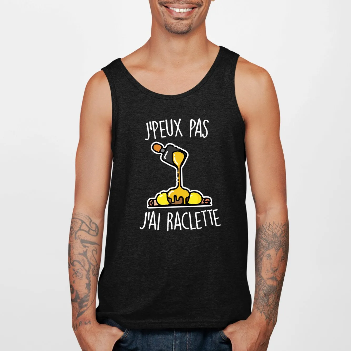 Débardeur Homme J'peux pas j'ai raclette