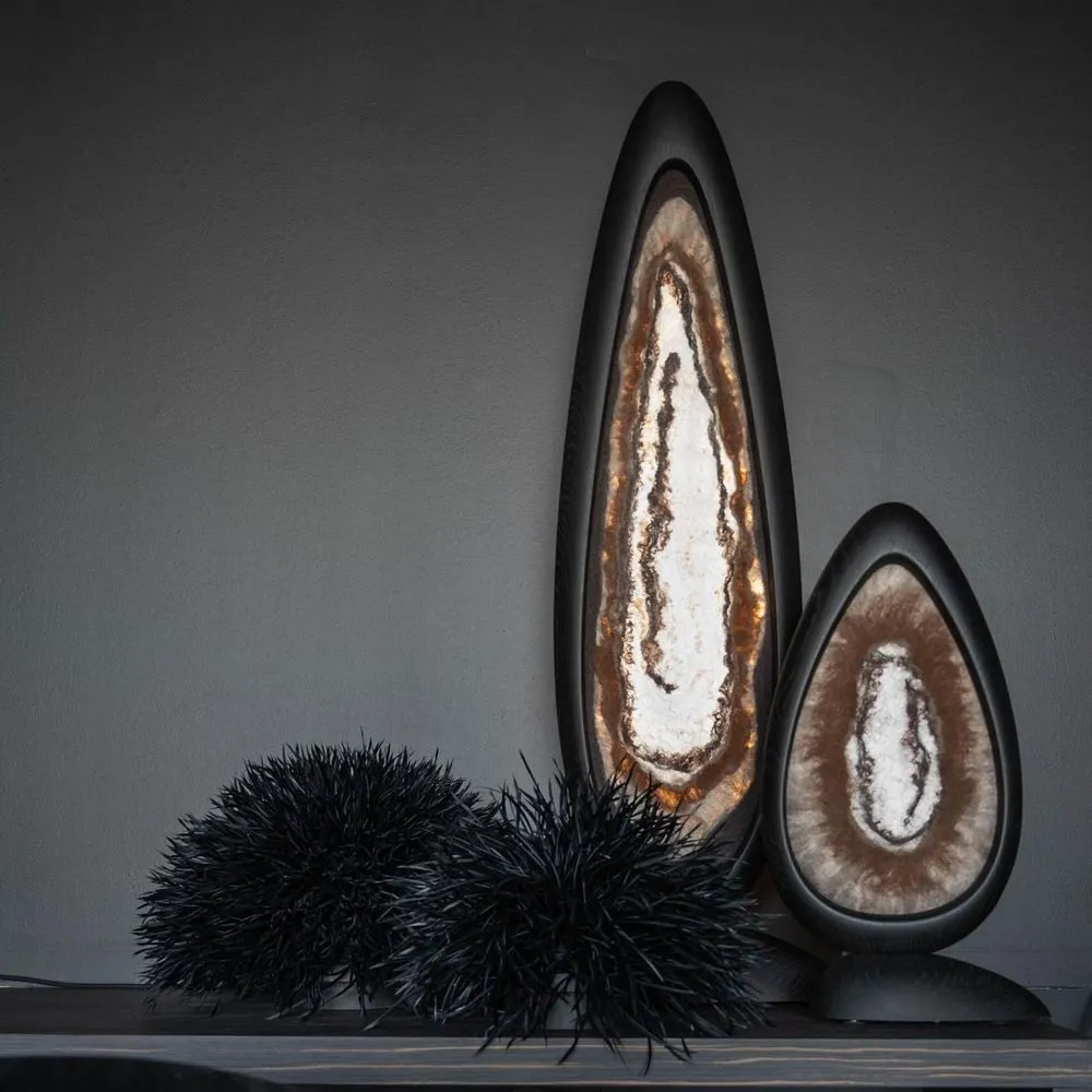 Geode table lamp\" agate\ "