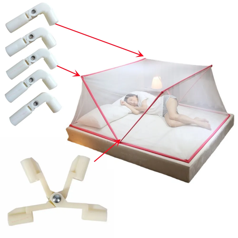 Moustiquaire pliante, accessoire de camping en plein air, tente, remplacement du connecteur, coude et support de base, stabilisa