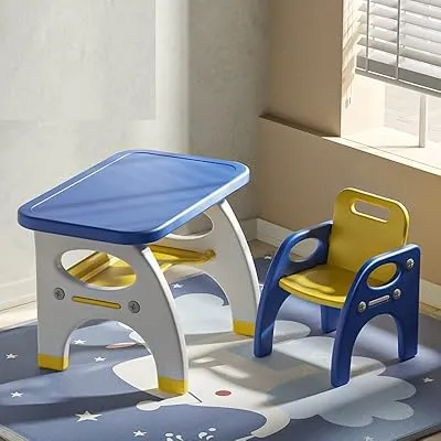 Nouvelle table de bureau pliante pour enfants au design nordique classique, ensemble 