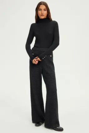 Pantalon large en tweed et lurex - NARELLE
