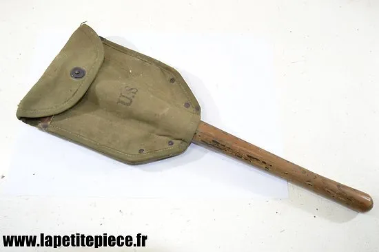Pelle pliante us avec étui 1er type. shovel carrier intrenching m-1943