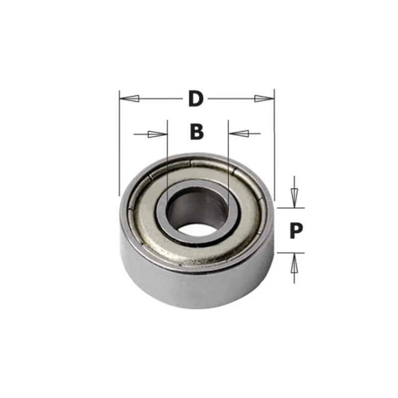 Roulement diamètre 12,7 mm - Alésage 4,76 mm - Épaisseur 5 mm