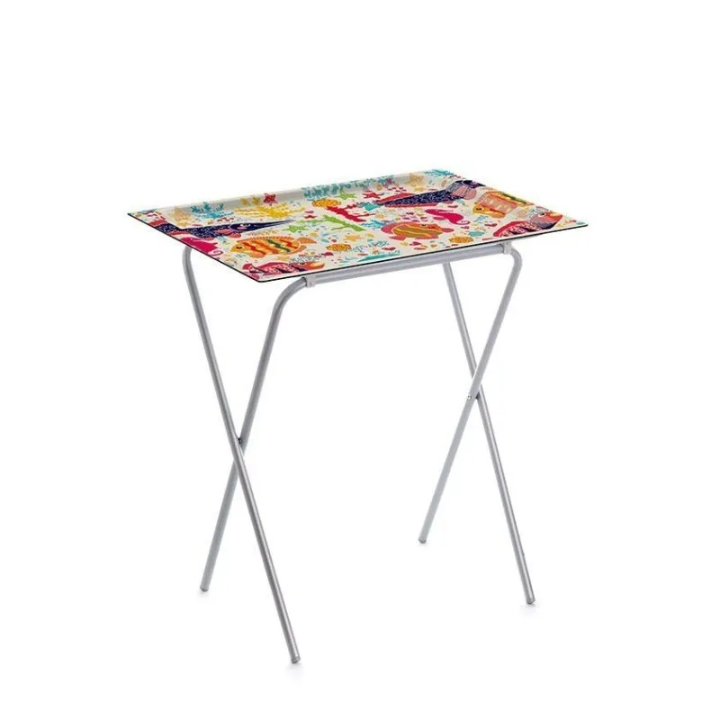 Table pliante avec plateau amovible pour cuisine, camping, terrasse, A 
